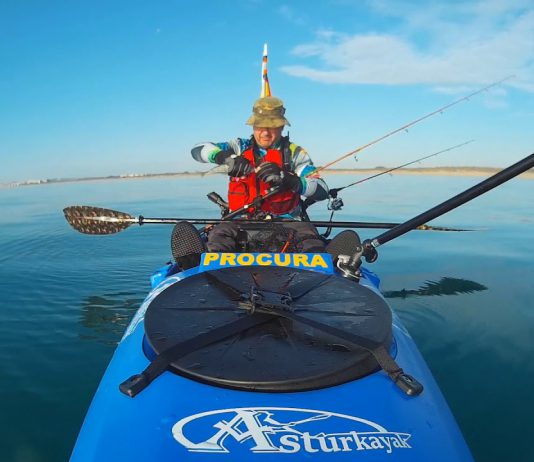 Algunos momentos de esa pescata de jureles…